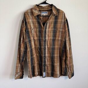 Resistol Rodeo Gear Men’s Plaid Button Down Shirt Size XL‎